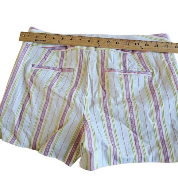 LOFT womens Sz 6 baby purple and multicolor striped 2 shorts bundle - Picture 4 of 6